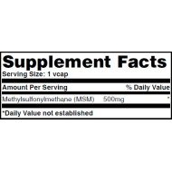 Haya Labs MSM 500 mg 180 капсули