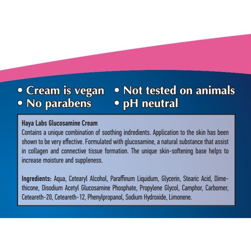 Haya Labs Glucosamine Cream - Haya Labs Глюкозамин Крем: Естествено решение за здрави стави В съвременния свят, където движението е всичко, здравето на ставите ни е от изключителна важност. Развитието на ефективни и безопасни методи за поддържане на