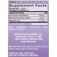 Natrol Glucosamine, Hyaluronic Acid & MSM 90 таблетки