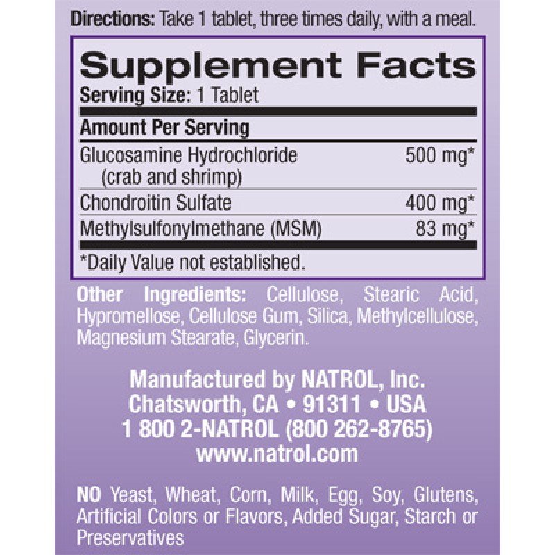 Natrol Glucosamine Chondroitin MSM 90 таблетки - Какво представлява Глюкозамин / Хондроитин / МСМ? Формулата на Natrol Глюкозамин / Хондроитин / МСМ действа върху различни проблеми със ставите, ставните връзки и междуставната течност. В комбинация трите е