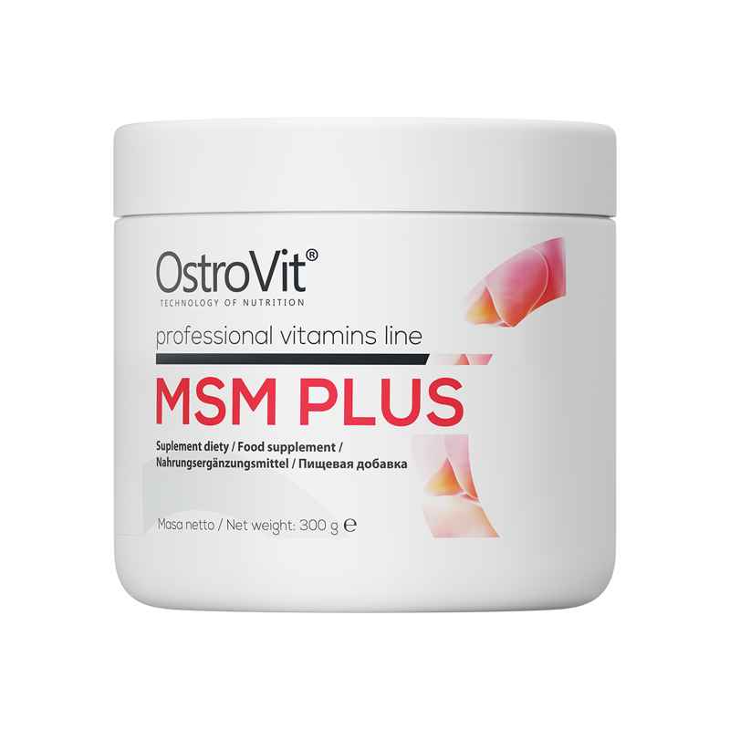 Ostrovit MSM Plus 300 г, Ostrovit MSM Plus, Хранителни добавки за стави, кости и сухожилия Ostrovit MSM Plus 300 г -