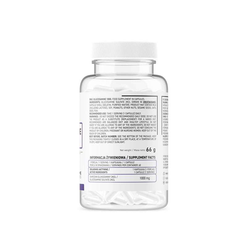 OstroVit Glucosamine Sulfate 60 капсули - OstroVit Supreme Capsules Глюкозамин 1000 60 капсOstroVit Supreme Capsules Глюкозамин 1000 е най-висококачествената хранителна добавка, която е източник на глюкозамин. Продуктът е предназначен за физически активни