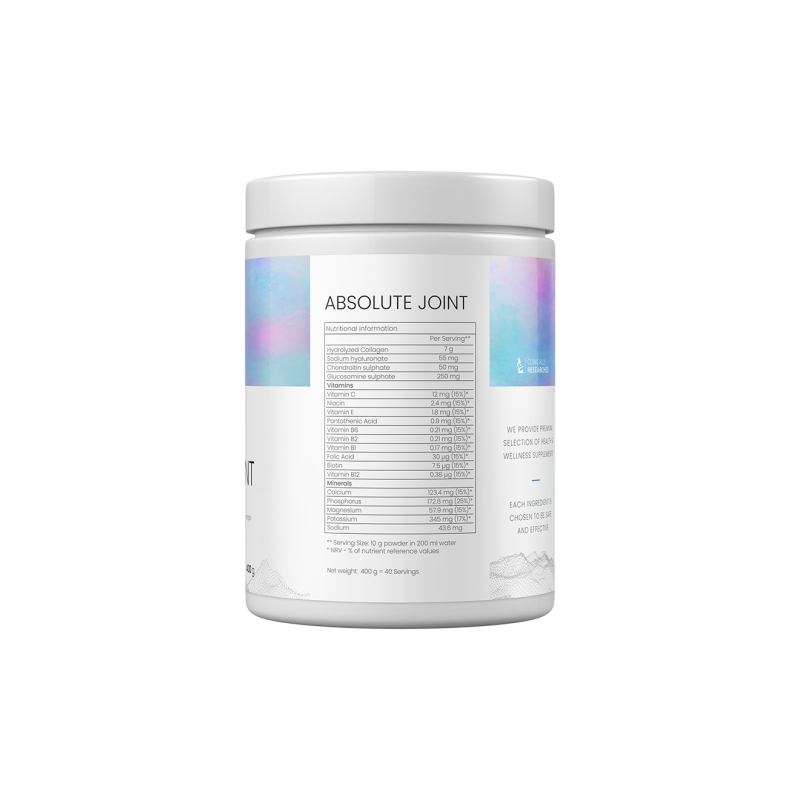 VPLab Absolute Joint Powder 400 г, VP Laboratory Absolute Joint - Ставен Комплекс, Хранителни добавки за стави, кости и сухожилия VPLab Absolute Joint Powder 400 г - За да разтърсите атлетично тяло или да запазите здравето си в по-напреднала възраст, Absolute Joint е това, от което се нуждаете, за да поддържате ставите си на върхова производителност. Само една доза на ден от тази въ
