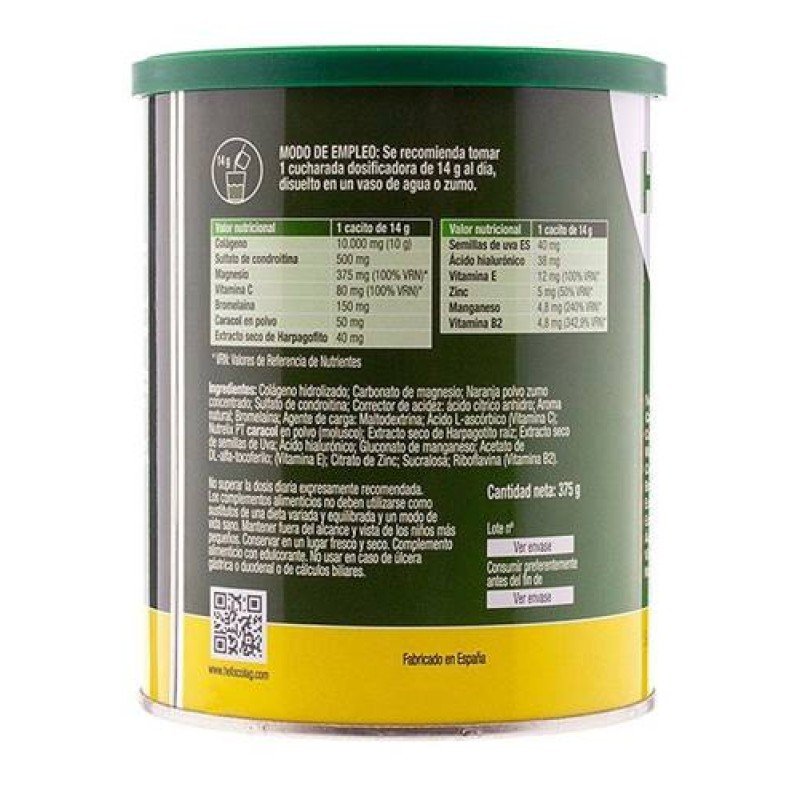Helixcolag+ Хранителна добавка за стави 375 гр, Helixcolag+ 375 gr, На прах Helixcolag+ Хранителна добавка за стави 375 гр - Helixcolag + Хранителна добавка за стави 375 гр Съдържа протеин от охлюви Осигурява ценна храна за ставите Осигурява здравословното образуване на колагеновия протеин Спомага нормалната хрущялна функция